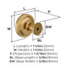 Amerock, Enlivity, 1 1/4" (32mm)  Round Knob, Champagne Bronze - technical
