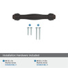 Amerock, Enlivity, 3" (76mm) Straight Pull, Oil Rubbed Bronze - mounting hardware Amerock, Enlivity, 3" (76mm) Straight Pull, Oil Rubbed Bronze - mounting hardware