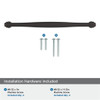 Amerock, Enlivity, 8 13/16" (224mm) Straight Pull, Oil Rubbed Bronze - mounting hardware