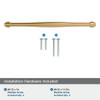 Amerock, Enlivity, 10 1/16" (256mm) Straight Pull, Champagne Bronze - mounting hardware