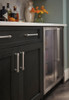 Amerock, Faircrest, 18" Straight Appliance Pull, Satin Nickel - installed 2