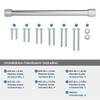 Amerock, Faraday, 12" (305mm) Straight Appliance Pull, Polished Chrome - mounting hardware