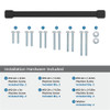 Amerock, Faraday, 12" (305mm) Straight Appliance Pull, Matte Black - mounting hardware