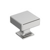 Amerock, Lintel, 1 1/4" (32mm)  Square Knob, Polished Chrome Amerock, Lintel, 1 1/4" (32mm)  Square Knob, Polished Chrome