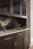 Amerock, Lintel, 7 9/16" (192mm) Straight Pull, Champagne Bronze - installed 2 Amerock, Lintel, 7 9/16" (192mm) Straight Pull, Champagne Bronze - installed 2