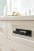 Amerock, Medora, 3" (76mm) Pull Backplate, Matte Black - installed 1