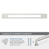 Amerock, Medora, 12" (305mm) Pull Backplate, Satin Nickel - mounting hardware