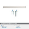 Amerock, Merced, 5 1/16" (128mm) Straight Pull, Satin Nickel