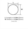 Amerock, Stainless Steel, 1 1/4" (32mm)  Round Knob, Stainless Steel - technical front