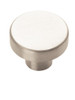 Amerock, Stainless Steel, 1 1/4" (32mm)  Round Flat Top Knob, Stainless Steel