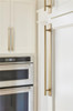 Amerock, Thoreau, 12 5/8" (320mm) Pull Backplate, Golden Champagne - installed 2 Amerock, Thoreau, 12 5/8" (320mm) Pull Backplate, Golden Champagne - installed 2