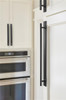 Amerock, Thoreau, 12 5/8" (320mm) Pull Backplate, Matte Black - installed 1 Amerock, Thoreau, 12 5/8" (320mm) Pull Backplate, Matte Black - installed 1