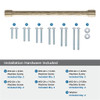 Amerock, Fairfax, 12" (305mm) Straight Appliance Pull, Golden Champagne - mounting hardware Amerock, Fairfax, 12" (305mm) Straight Appliance Pull, Golden Champagne - mounting hardware