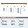 Amerock, Fairfax, 12" (305mm) Straight Appliance Pull, Champagne Bronze - mounting hardware Amerock, Fairfax, 12" (305mm) Straight Appliance Pull, Champagne Bronze - mounting hardware