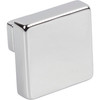Jeffrey Alexander, Nash, 1 3/8" Square Knob, Polished Chrome- image 3