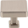 Jeffrey Alexander, Nash, 1 3/8" Square Knob, Satin Nickel - image 2