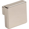 Jeffrey Alexander, Nash, 1 3/8" Square Knob, Polished Nickel - image 3