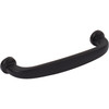 Jeffrey Alexander, Weser, 3 3/4" (96mm) Curved Pull, Matte Black - image 3