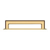 Baldwin, 10" Transitional Backplate, Lifetime Polished Brass - image 2