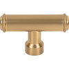 Top Knobs, Pemberton, Lavington, 2 1/4" T-Knob, Honey Bronze