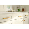 Atlas Homewares, Fielding, 12" (305mm) Appliance Bar Pull, Warm Brass - installed 1