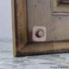Century, Raw Authentic, 27mm Zinc Die Cast Square Knob, Aged Matte Red Copper, installed