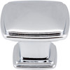 Jeffrey Alexander, Milan 1, 1 3/16" Square Knob, Polished Chrome - alternate view