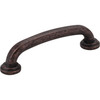 Jeffrey Alexander, Bremen 1, 3 3/4" (96mm) Curved Pull, Distressed Oil Rubbed Bronze