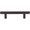 Jeffrey Alexander, Key Largo, 3 3/4" (96mm) 6" Total Length Bar Pull, Dark Bronze - alternate view