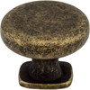 Jeffrey Alexander, Belcastel 1, 1 3/8" Round Knob, Distressed Antique Brass - alternate view