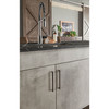 Jeffrey Alexander, Lexa, 3 3/4" (96mm) Straight Pull, Brushed Pewter- installed 1