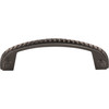 Jeffrey Alexander, Rhodes, 3 3/4" (96mm) Curved Pull, Brushed Black Nickel - alternate view