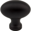 Jeffrey Alexander, Lyon, 1 9/16" Oval Knob, Black - alternate view