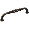 Jeffrey Alexander, Bella, 5 1/16" (128mm) Curved Pull, Antique Brushed Satin Brass