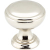 Jeffrey Alexander, Tiffany, 1 1/4" Round Knob, Polished Nickel