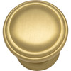 Jeffrey Alexander, Tiffany, 1 1/4" Round Knob, Brushed Gold - alternate view