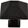 Jeffrey Alexander, Tahoe, 1 1/4" Square Knob, Black - alternate view