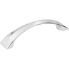 Jeffrey Alexander, Cairo, 3 3/4" (96mm) Curved Pull, Polished Chrome
