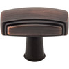 Jeffrey Alexander, Delgado, 1 9/16" Rectangle Knob, Brushed Oil Rubbed Bronze - alternate view