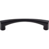 Top Knobs, Nouveau, Hidra 5 1/16" (128mm) Curved Pull, Flat Black