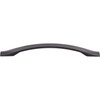 Top Knobs, Nouveau, Crest, 6 1/4" Curved Pull, Flat Black