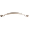 Top Knobs, Dakota, Angle, 5 1/16" (128mm) Curved Pull, Brushed Satin Nickel