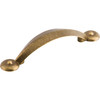 Top Knobs, Dakota, Angle, 3" Curved Pull, German Bronze - alt view
