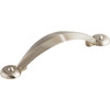 Top Knobs, Dakota, Angle, 3" Curved Pull, Brushed Satin Nickel - alt view