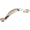 Top Knobs, Dakota, Angle, 3" Curved Pull, Polished Nickel - alt view