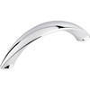 Top Knobs, Dakota, Arc, 3" Curved Pull, Polished Chrome - alt view