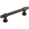 Top Knobs, Dakota, Bit, 3 3/4" (96mm) Bar Pull, Tuscan Bronze - alt view