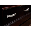 Top Knobs, Asbury, Saddle, 5 1/16" (128mm) Curved Pull, Brushed Satin Nickel - installed