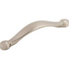 Top Knobs, Asbury, Saddle, 5 1/16" (128mm) Curved Pull, Brushed Satin Nickel - alt view