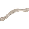 Top Knobs, Asbury, Saddle, 5 1/16" (128mm) Curved Pull, Polished Nickel - alt view